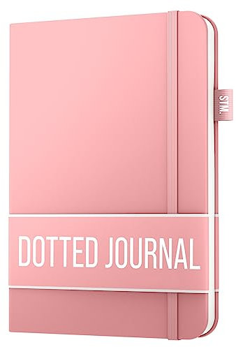 Scribbles That Matter Notizbuch A5 dotted - Your 150 Seiten Bullet Dotted Journal Auslaufsicheres, 120gsm dickes Papier für die Arbeit Hardcover notizbuch dotted (5,75 x 8,5), Pastellrosa