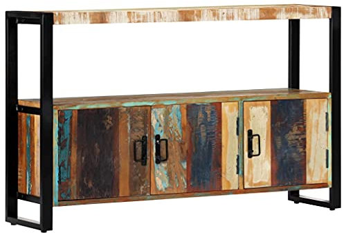 MUSEVANE Sideboard 120x30x75 cm Altholz Massiv