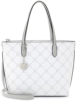 Tamaris Shopper TAS Anastasia 30106 Damen Handtaschen Karo white 300