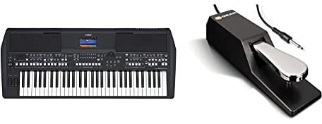 Yamaha PSR-SX600 Digital Keyboard - a Powerful Digital Workstation Keyboard & M-Audio SP-2 - Universal Sustain Pedal with Piano Style Action, The Ideal Accessory for MIDI Keyboards