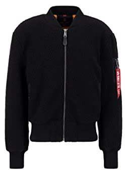 Alpha Industries MA-1 Teddy Bomberjacke für Herren Black