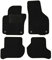 TEXER Textil Fußmatten Passend für VW Golf VI Bj. 2008-2013 Basic