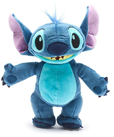 Disney Store Offizielles stehendes Kuscheltier Stitch, Lilo & Stitch, 22 cm, Kuscheltier für intergalaktisches Kuscheln mit Stickereien, aus extraweichem Stoff, geeignet ab 0 Jahren