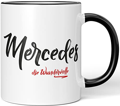 JUNIWORDS Tasse, Mercedes, die Wundervolle, Schwarz (5270291)