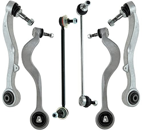 ATEC Germany 2x Querlenker Vorderachse unten hinten, 2x Querlenker Vorderachse unten vorne, 2x Koppelstange Kompatibel mit BMW 5er (E60), 5 Touring (E61)