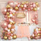 DUGEHO 114 pièces Kit Rosa Gold Guirlande de Ballon Ballons Latex,Confettis Ballons Utilisé Décoration pour Mariage Fête Anniversaire Soirée Baptême