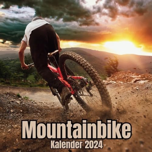 Mountainbike Kalender 2024: 14-Monats , November 2023 bis Dezember 2024, für Zuhause und Büro für Tierliebhaber