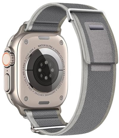 Aizgalxor Trail Loop Correa Compatible con Apple Watch Ultra 49mm 46mm 45mm 44mm 42mm(Series 3/2/1), Trenzado Pulseras de repuesto Compatible para iWatch Ultra 2/Series 10/9/8/7/6/5/4/3/2/1/SE