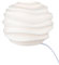 GILDE Deko kleine Tischlampe - Lampe aus Porzellan - mit Wellen Design - Dekoration Wohnzimmer Fensterbank - weiß Höhe 20,5 cm
