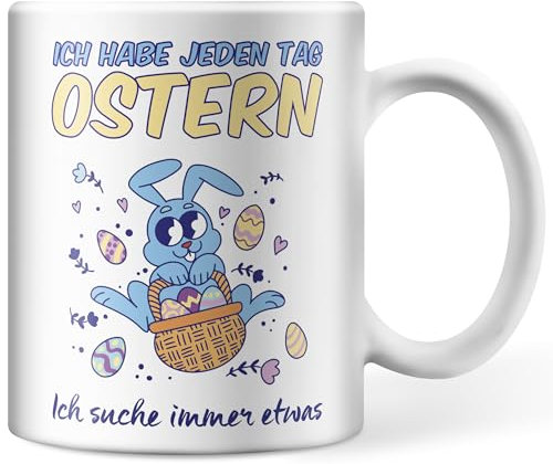 Tasse Ich habe jeden Tag Ostern, Ich suche immer etwas, Osterhasen-illustration Ostern Ostergeschenk Geschenk für Männer Frauen Kollegen