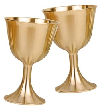 TOPBATHY Antike Weinglas Kelch 6 Stk Messing Weinglas Dekoration Das Fitzek Tassen Anbieten Weinkelche Messing Weingläser Vintage- Tasse Tempel Tasse Glas Ornamente