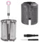 JCRWXP Upgraded Replacement Filter for Dyson Supersonic Hair Dryer - Internal and External Filter Compatible with HD01 HD03 HD08 - Repair Accessories in Metallic Grey (1)
