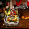 Weihnachtsdorf mit Zug, Weihnachtsdorf Mit Beleuchtung, Weihnachtsdorf mit Musik, Weihnachtsdorf Figuren LED Lichter Kleiner Zug, Dekorative Weihnachtshäuser, für Weihnachtsfeiern Und Heimdekorationen