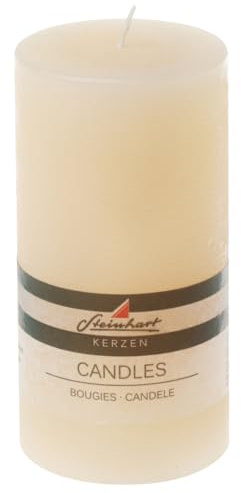 Stumpenkerzen Raureif Creme 150/78 mm Steinhart Kerzen in RAL-Kerzen Güte Qualität