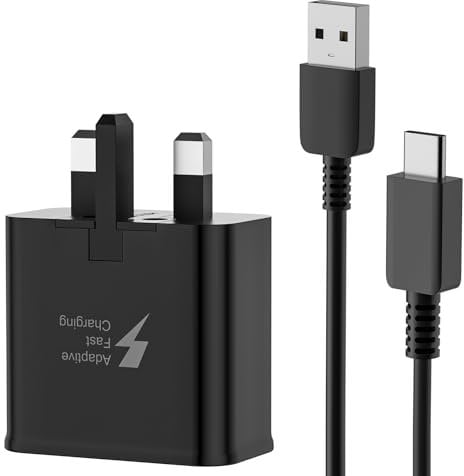 BENSN 15W USB Fast Charger and Plug Compatible With Samsung Galaxy S9/ A14/ S8/ S10/ S20/ S21/ S22/ A15/ A55/ A35/ A3/ A5/ A7/ A8, 1.5M, 1.5M Type C Cable Adapter Fast Charging