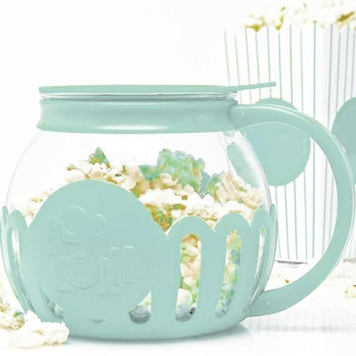 Tuxuseo New Popcorn Machine Snack Popcorn Machine Popcorn Pot Air Poppers 2.25 Quart Popcorn Bowl Made of Borosilicate Glass Dishwasher Safe