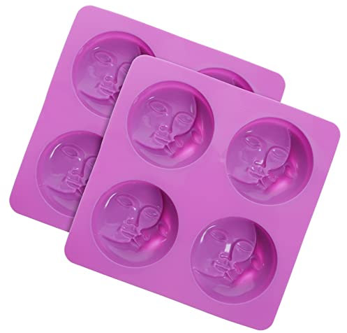 ARTIBETTER 2 Stück Seifenform Sonne für Keksform DIY -Backformen handwerkliche Herstellung von Formen Seifengussform DIY formen DIY zubehör Schokoladenformen Kieselgel Violett