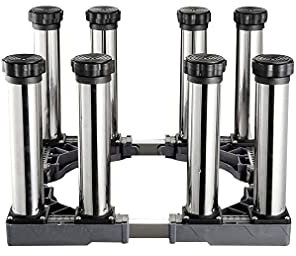 Untergestell für Waschmaschine, Wäschetrockner-Waschmaschinensockel, Anti-Vibrations-Stummschaltung, erhöhte Waschmaschinensockel und -rahmen, Höhe 29–32 cm, Unterbau-Eiswürfelbereiter-Halterung, Stä
