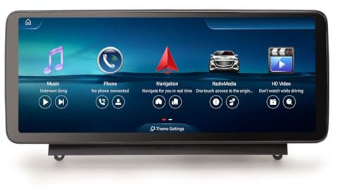 Erisin 12,3 Qualcomm 8GB+128GB Android 14 Radio Coche Bluetooth GPS Navegador para Mercedes Benz Clase C W204 S204 2008-2010 NTG 4.0 Estéreo CarPlay Android Auto Dab+ WiFi 4G DSP Pantalla IPS USB