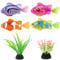 Robot Fish, Electronic Pet Fish, Swimming Robot Toy for Cats, Electric Cat Interactive Pet Swimming Kid Bath Toy (set4)