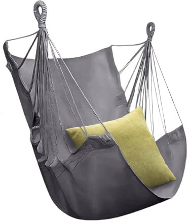 Silla, hamacas Columpios de Patio para Exteriores, Asiento Relajante de Patio, Muebles de Porche para Interior, Dormitorio, Patio Trasero, terraza, balcón, Camping