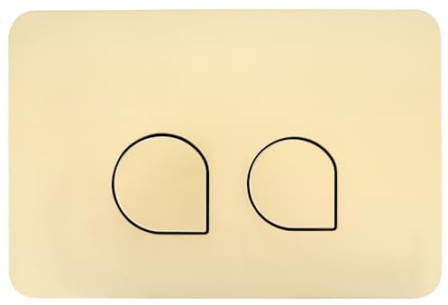 Placca di Comando WC,Dimensioni 246×164 mm,Placca di Comando per Doppio Scarico con Set di Aste Scarico e Telaio di Fissaggio per Sigma 01,20,21,30,40,50,UP 300,320,Durevole,Risparmio Idrico,Dorato