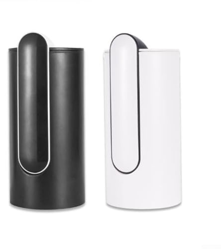Agua eléctrica recargable por USB para uso doméstico, diseño compacto plegable con tamaño pequeño para botellas de agua y jarras (blanco)