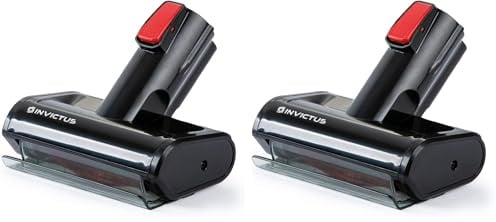 Genius Invictus X9 Motorisierte Mini-Elektrobürste Akku-Staubsauger 8.000 U/min - zur idealen Reinigung von Polstermöbeln, Teppichen und Matratzen (kompatibel mit Invictus X9) (Packung mit 2)