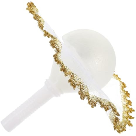 Mikikit Halbkreis Blumenhalter aus Schaumstoff mit Spitze Feine Verarbeitung und Sicherem Material für Brautsträuße bei Hochzeiten und Selbstgemacht Blumenarrangements