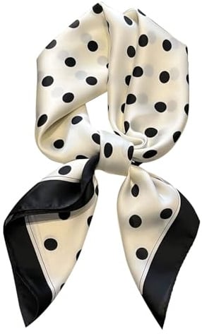 DIPZO Halstuch Damen, Leopardenmuster 70 x 70 cm, Seidenähnliches Bandana für Haare, Hals, Taschen & Modeaccessoires, Ideal für Geschenke & Outdoor-Aktivitäten, Braun