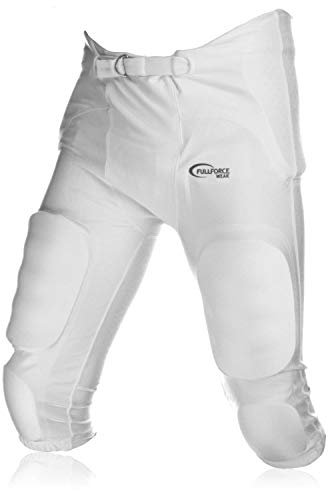 Full Force American Footballhose Crusher 7 Pocket Pad All in One Gamepant, weiß, Gr. XL