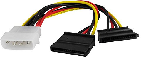 AABCOOLING AAB C24 - Molex Y-adapter/Netzkabel für 2 HDD/SSD, CD/DVD