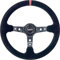 OCC MOTORSPORT VOLANTE OFFSET MODELLO TRACK ALCANTARA CARBON LOOK BRACCI - PROFONDITÀ 90 MM - 350MM (14 POLLICI)