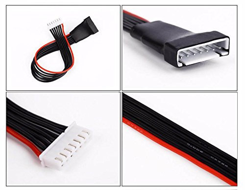 Unbekannt 1S 2S 3S 4S 5S 6S Balancer Kabel mit Silikon Kabel Verlängerung 20cm (6S)