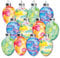 Lillian Vernon Buntglas-Ostereier-Ornamente – Feiertagsdekoration, Frühlings-Themen-Baumdekoration, 2,5 x 5,1 cm, 4 Farben, 12 Stück