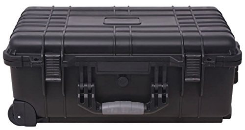 Tidyard Carro de Herramientas con Goma Espuma de Equipo de Protección de Polipropileno y ABS 56 x 35 x 23 cm 6,6 kg Negro