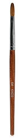 Kads – Pinceau en poils de martre Kolinsky avec manche en bois de rose pour ongles en acrylique, la manucure