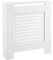 Couverture de Radiateur Cache Radiateur MDF Laqué Blanc 78x19x82cm