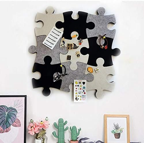 Korktafel-Fliesen, Filz-Pinnwand in Puzzle-Form Mit Selbstklebender Rückseite für Erinnerungen, Fotos, Memos, Anzeigetafel, Pads, Bilder, Zeichnen, Ziele, Notizen - Zuhause, Schule