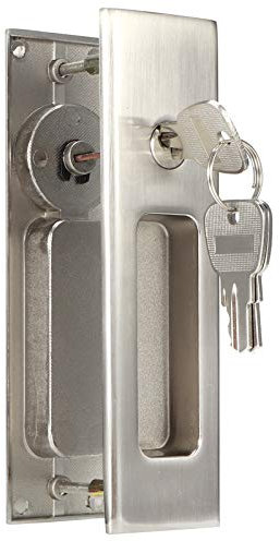 Cerradura de puerta corredera, manija, cerradura de puerta, cerradura de puerta de baño, herrajes duraderos, aleación de zinc, balcón para puerta de baño(#2)