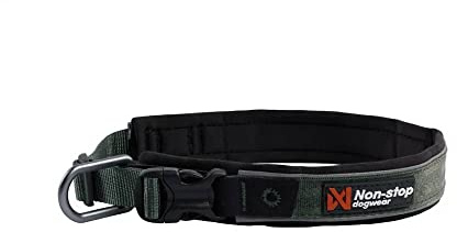 Non-stop dogwear ROAM Collar | solides, gepolstertes Halsband für Jede Aktivität, Größe:S