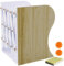 DIFIT Serre Livre, Serre-Livres Extensible, Métal Serre Livres, 1 Pièce Reglable Cale Livre, Presse Livre pour Étagère, Bloc Livre Lourd pour Les Bibliothèque/Les Bureaux(Imitation du Grain De Bois)