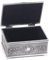 Stilvolle Mode Treasure Truhe Form Zinn Schmuck Ringkasten Geschenk Fall Antike Silber schmuck kästchen