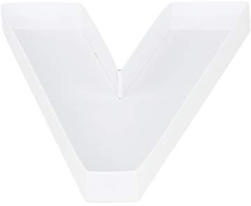 WENPACK Pappmaché-Box in Buchstabenform, befüllbar, 20,8 cm, Süßigkeitenbehälter, Geburtstags-Leckerli (V)