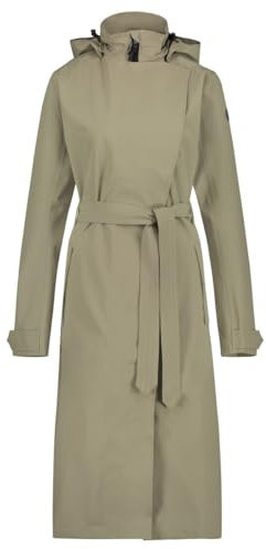AGU Trench Coat Long Regenjacke Urban Outdoor Damen Green Pistachio XS