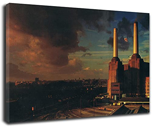 Artis Prints Leinwandbild Pink Floyd, Album Cover, Animals, Industrial, Klein bis XXL, Inneneinrichtung - Wohnzimmer - Wohnung, Dekoration