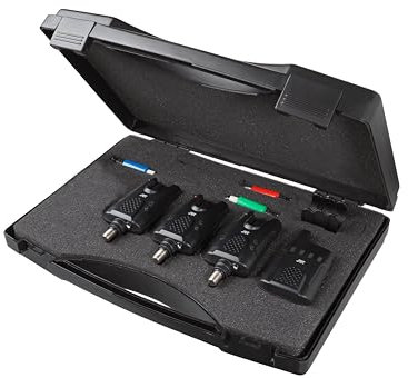 JRC Radar CR Bissanzeiger Kit - Komplettes Set von Bissanzeiger zum Angeln mit allem, was Sie brauchen. Erhältlich als Dreier- oder Vierer-Set. Perfekte Angelalarme zum Karpfenangeln