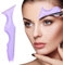 Darryy Righello di Bellezza in Silicone, Stencil per Eyeliner Occhi Riutilizzabili per Principianti e Esperti (Viola)