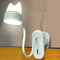 2 in 1 Leselampe Klemmlampe, 4000K 3 Stufige Einstellbar Klemmlampe Augenschonende Leselampe, 360° flexibler Halsgans Leseleuchte Bett, Warmes Licht Kätzchen Nachtlicht Klemmlampe Bett