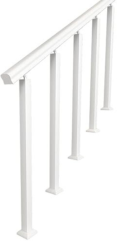 Geländer 5 Stk. Veranda Treppe Deck Baluster-Pfosten, Geländer-Spindel Quadrat Metall Handlauf-Stützsäule Mit Flachem & Verstellbarem 270° Winkel, Bodenmontage Leitplanken-Säulen Für Den Innenbereich